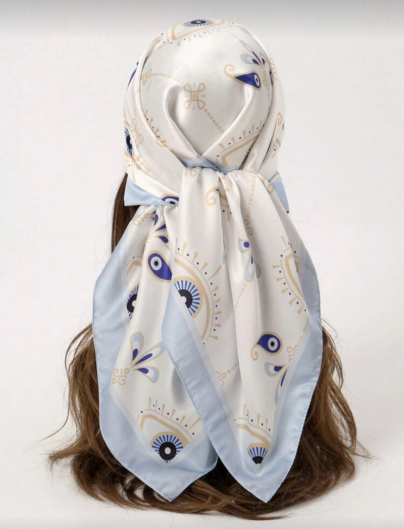 Karma Vibes Silk Head Scarf