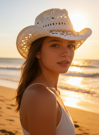 Coastal Shell Cowgirl Hat