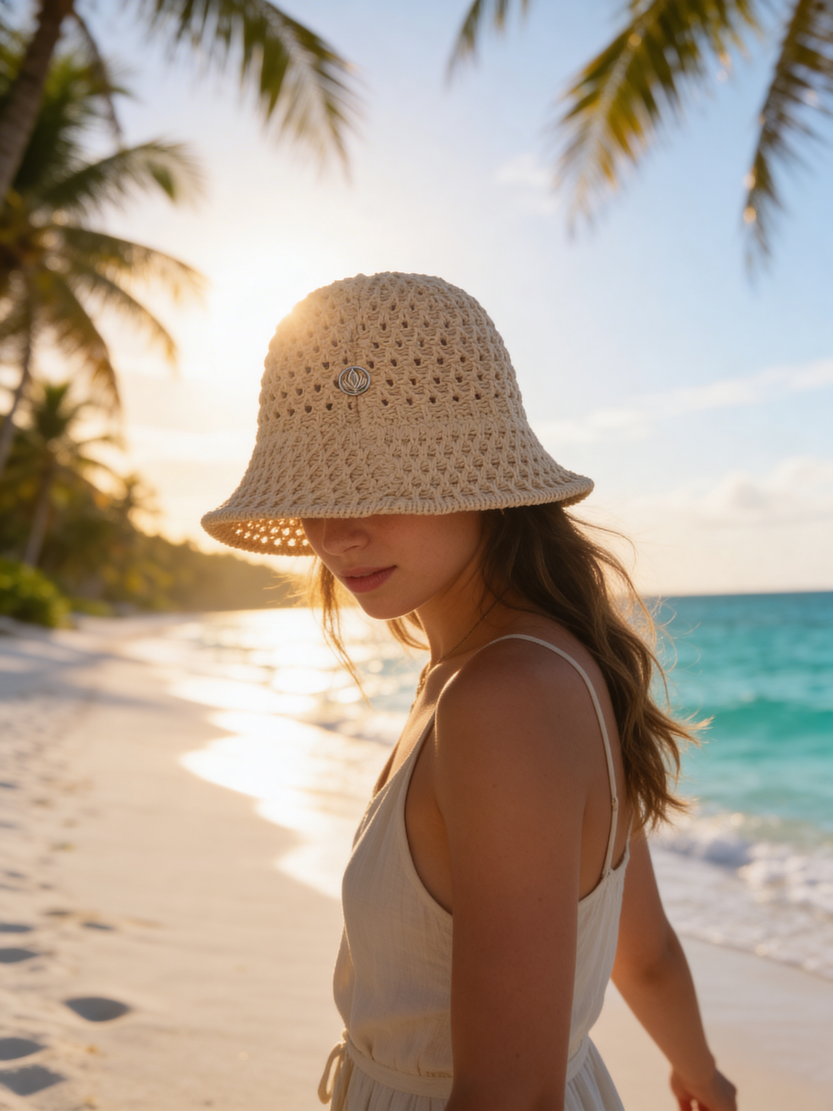 Sandy Shore Crochet Hat